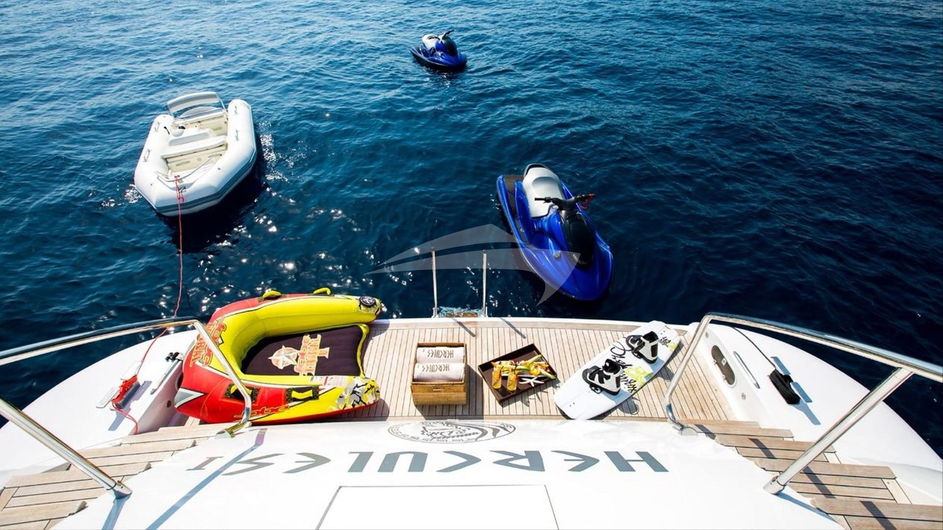 Swim platform and toys