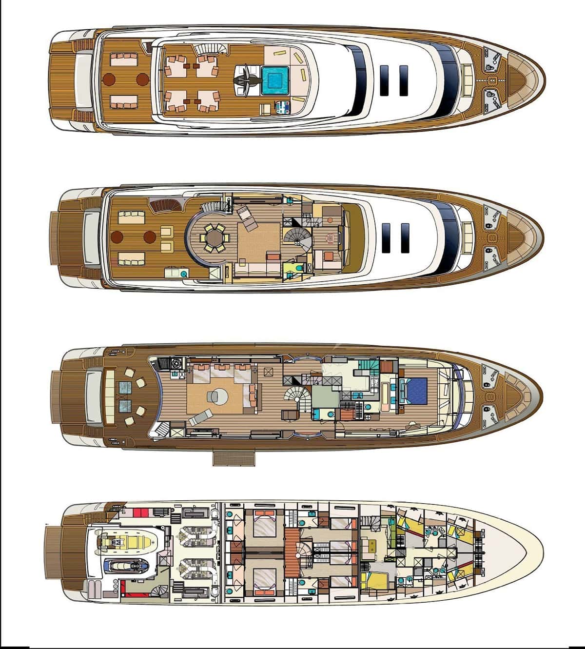 BLUE DIAMOND deck layout