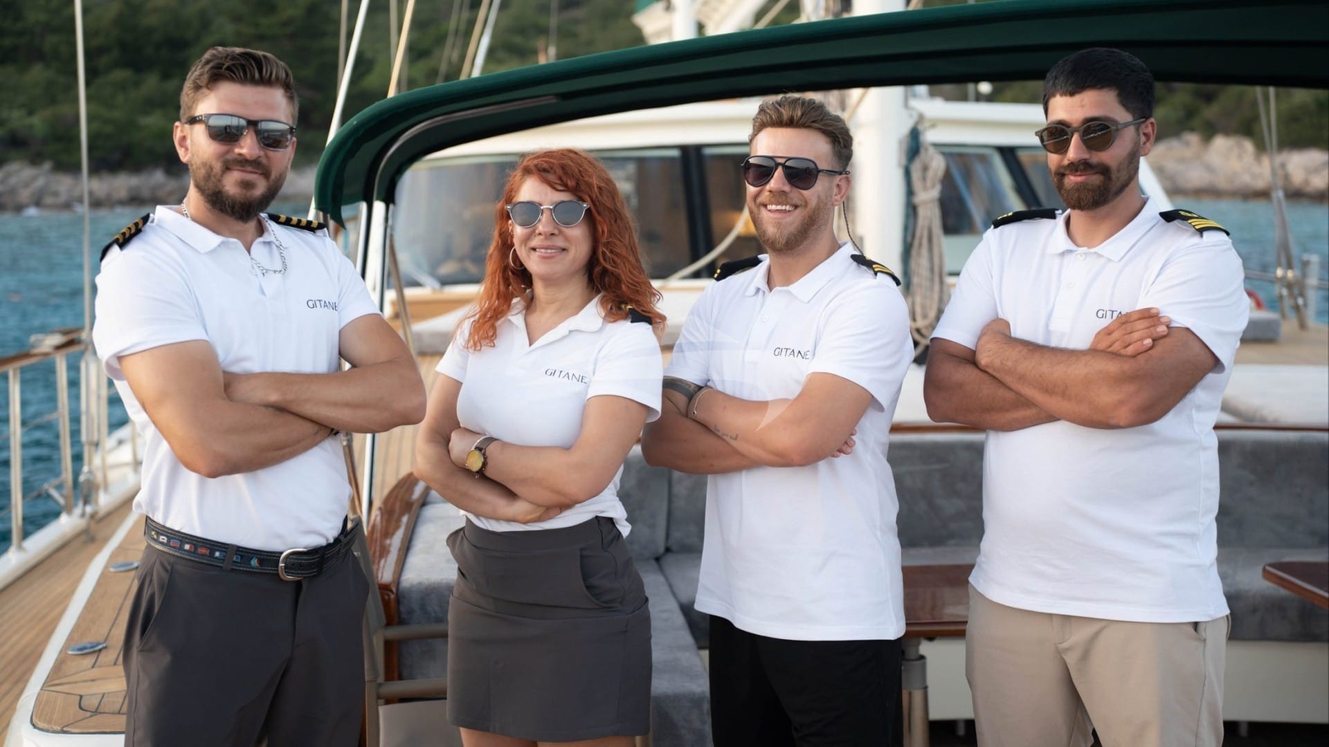 Luxury charter yacht crew for GITANE