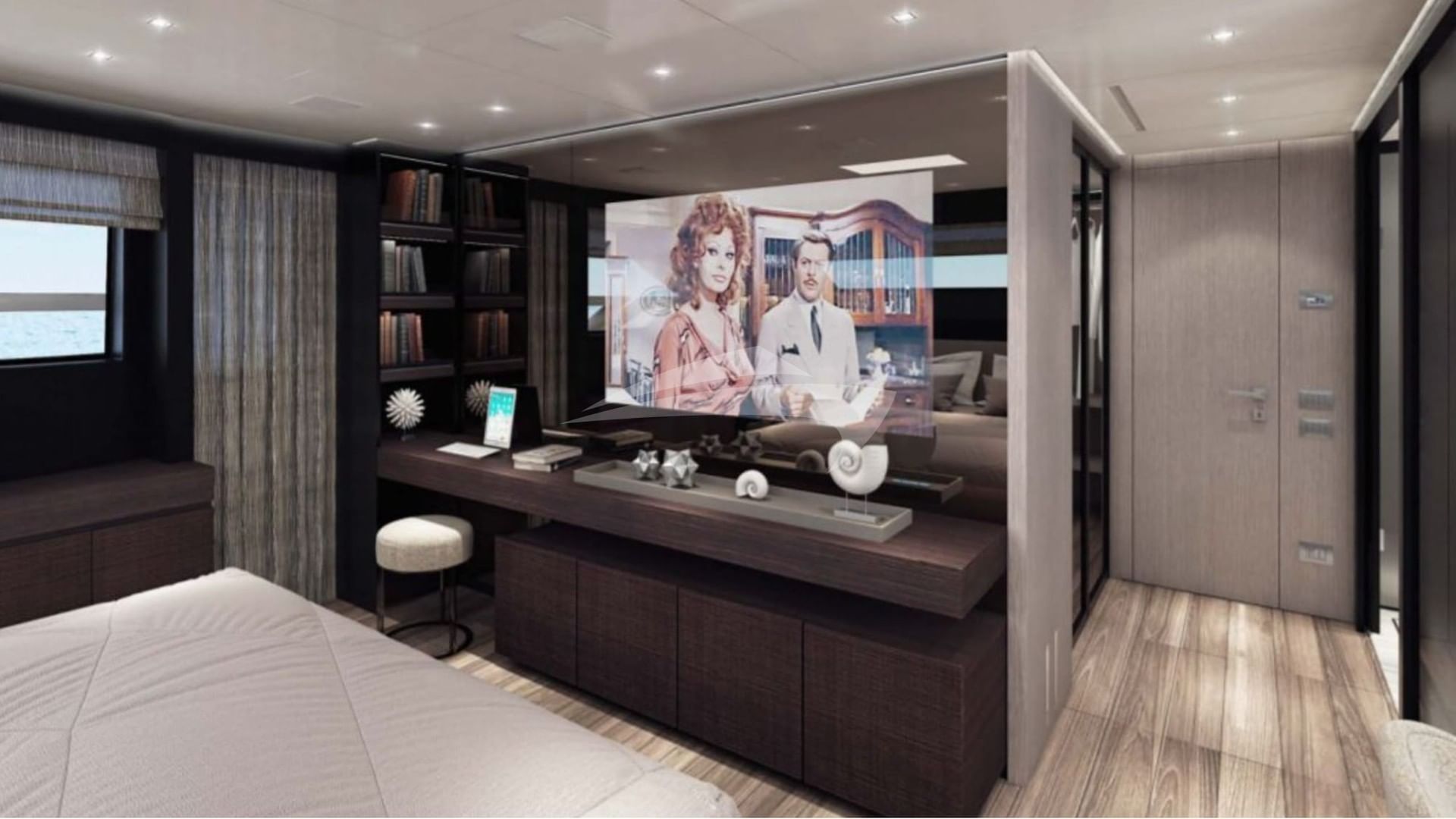 Master Stateroom - TV and Vanity