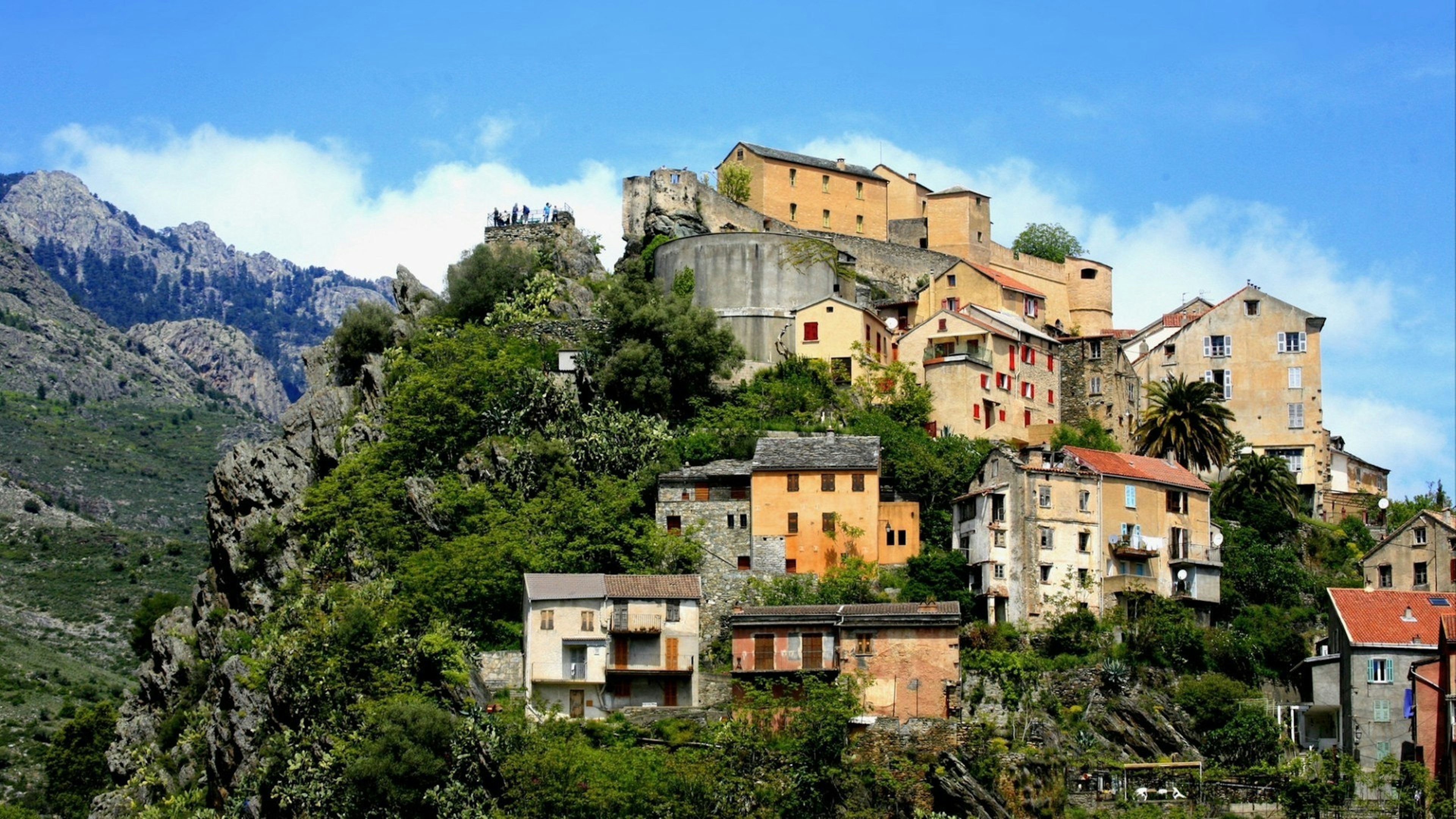 Village of Corte, Corsica island, France