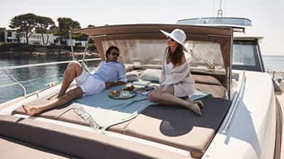 Relaxing on Foredeck