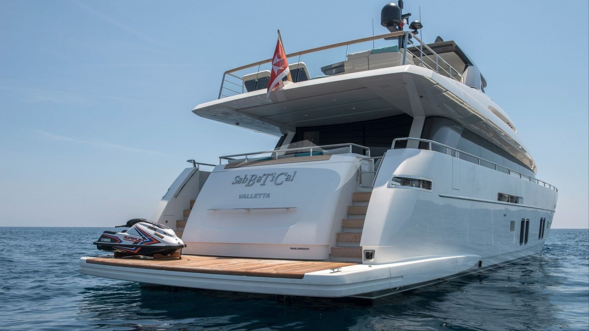 Stern and swim platform