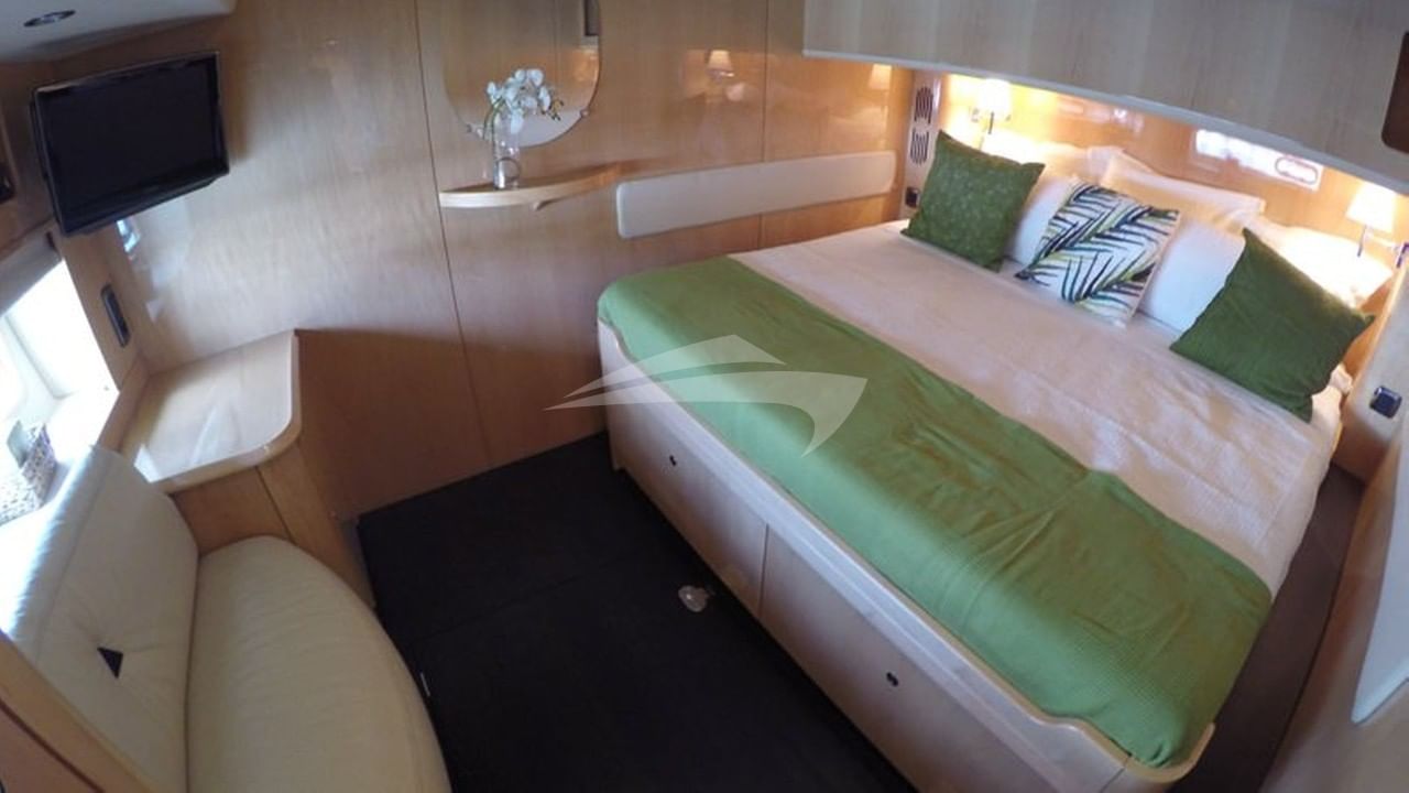 Identical king size guest cabins