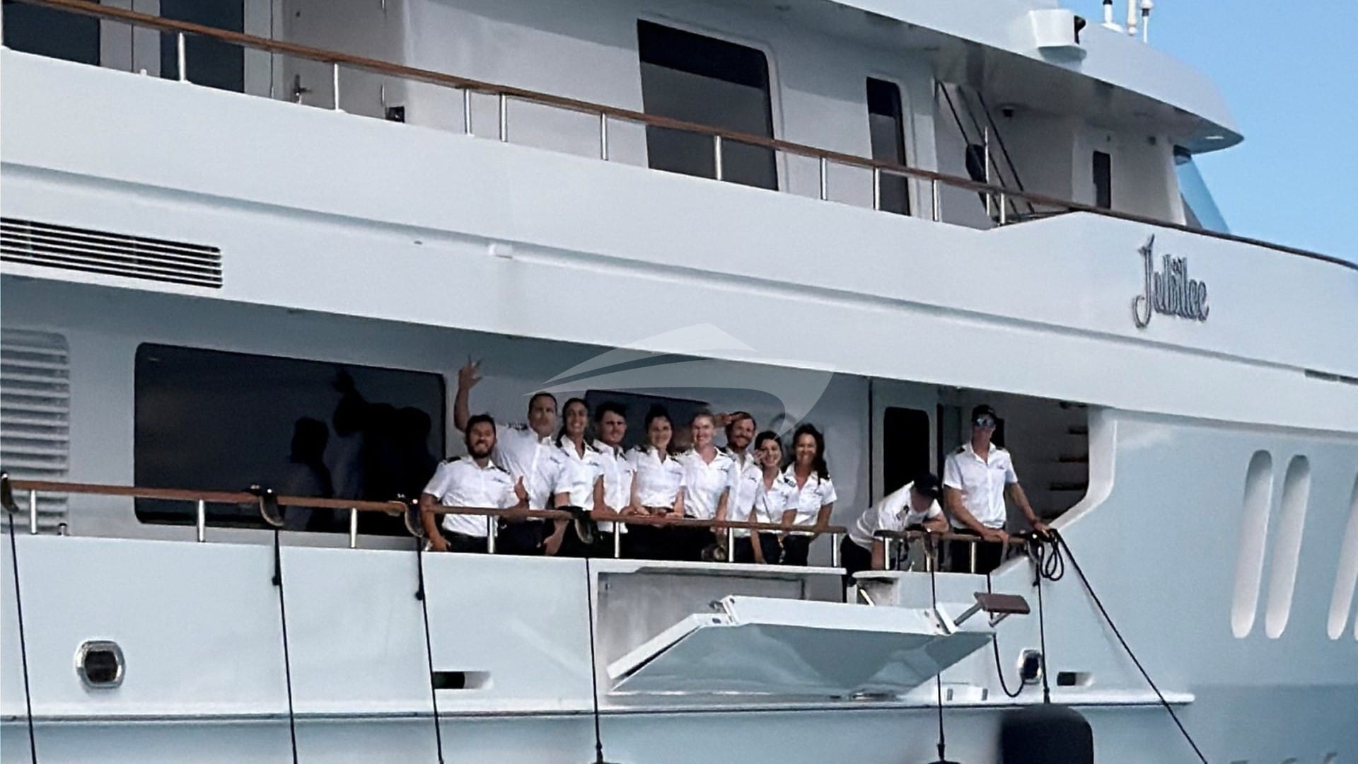 Luxury charter yacht crew for JUBILEE