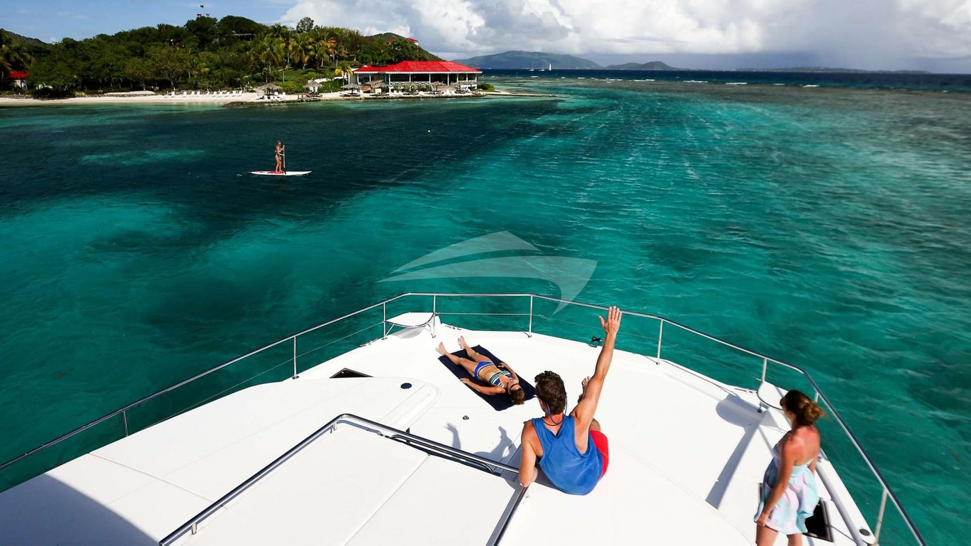 Foredeck lounge area