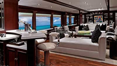 Bar and living area