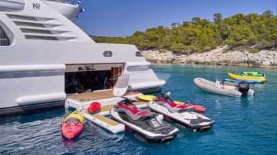 Swim Platform and Water Toys