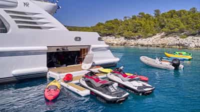 Swim Platform and Water Toys