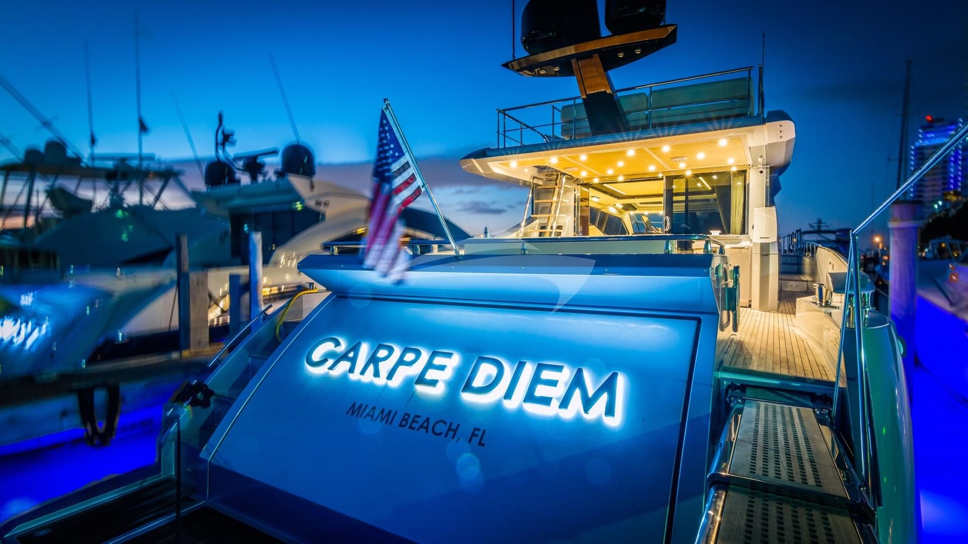 View of Aft at Night