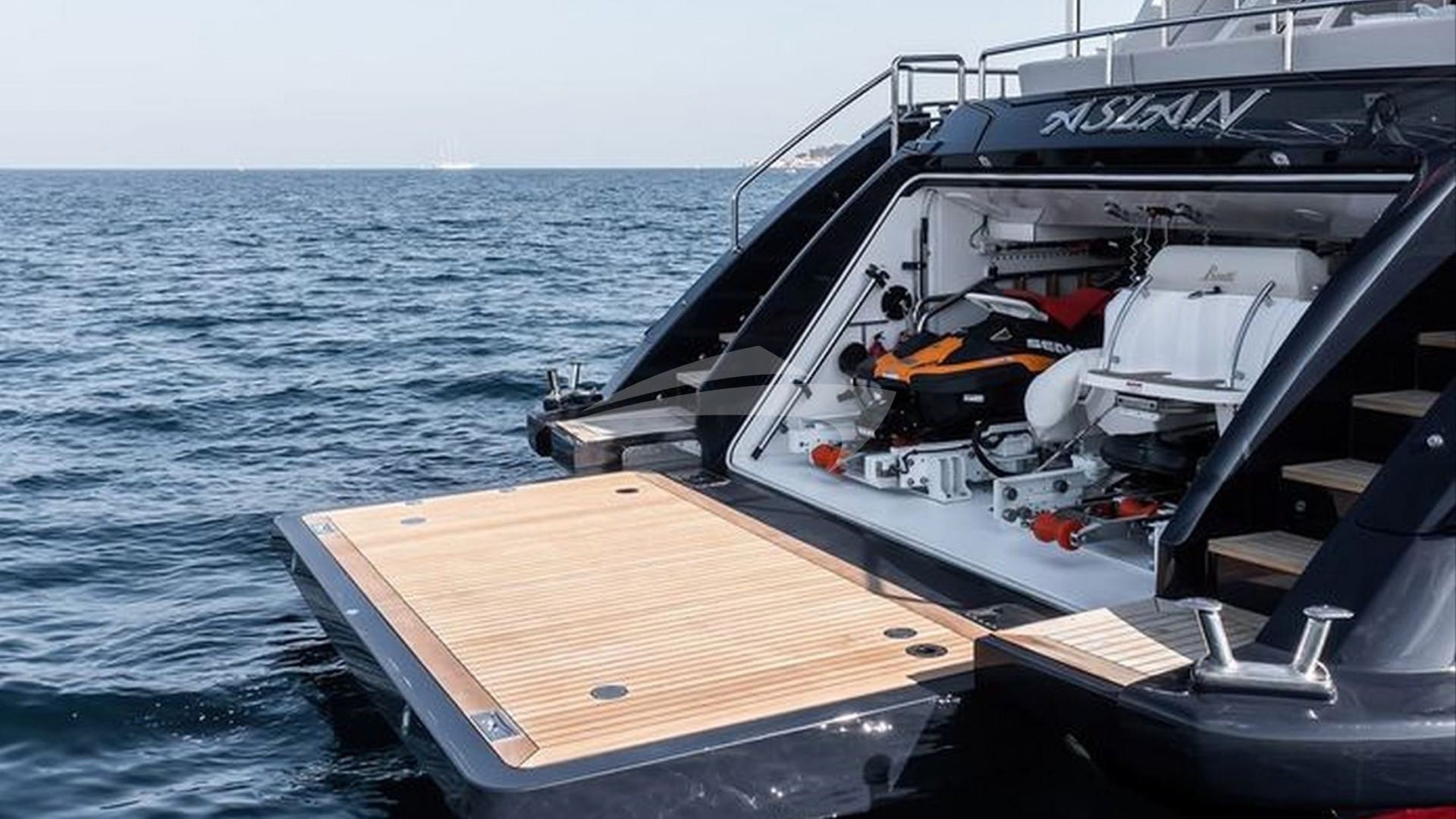 Swim Platform and Tender Garage