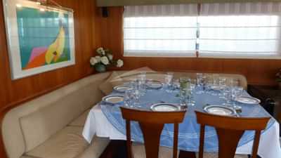 The dining area has been updated and can accommodate 11 guests for dining