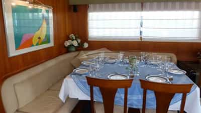 The dining area has been updated and can accommodate 11 guests for dining