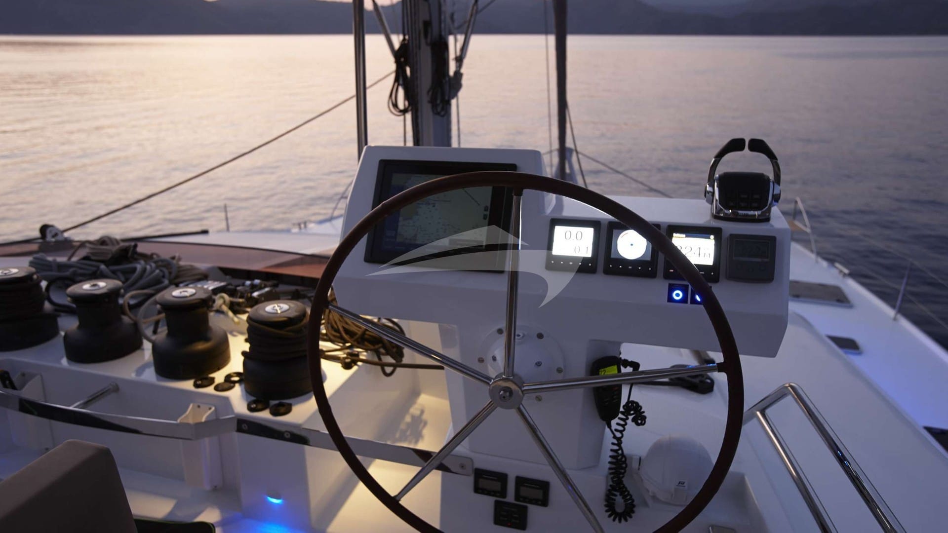 Sunset from navigation station