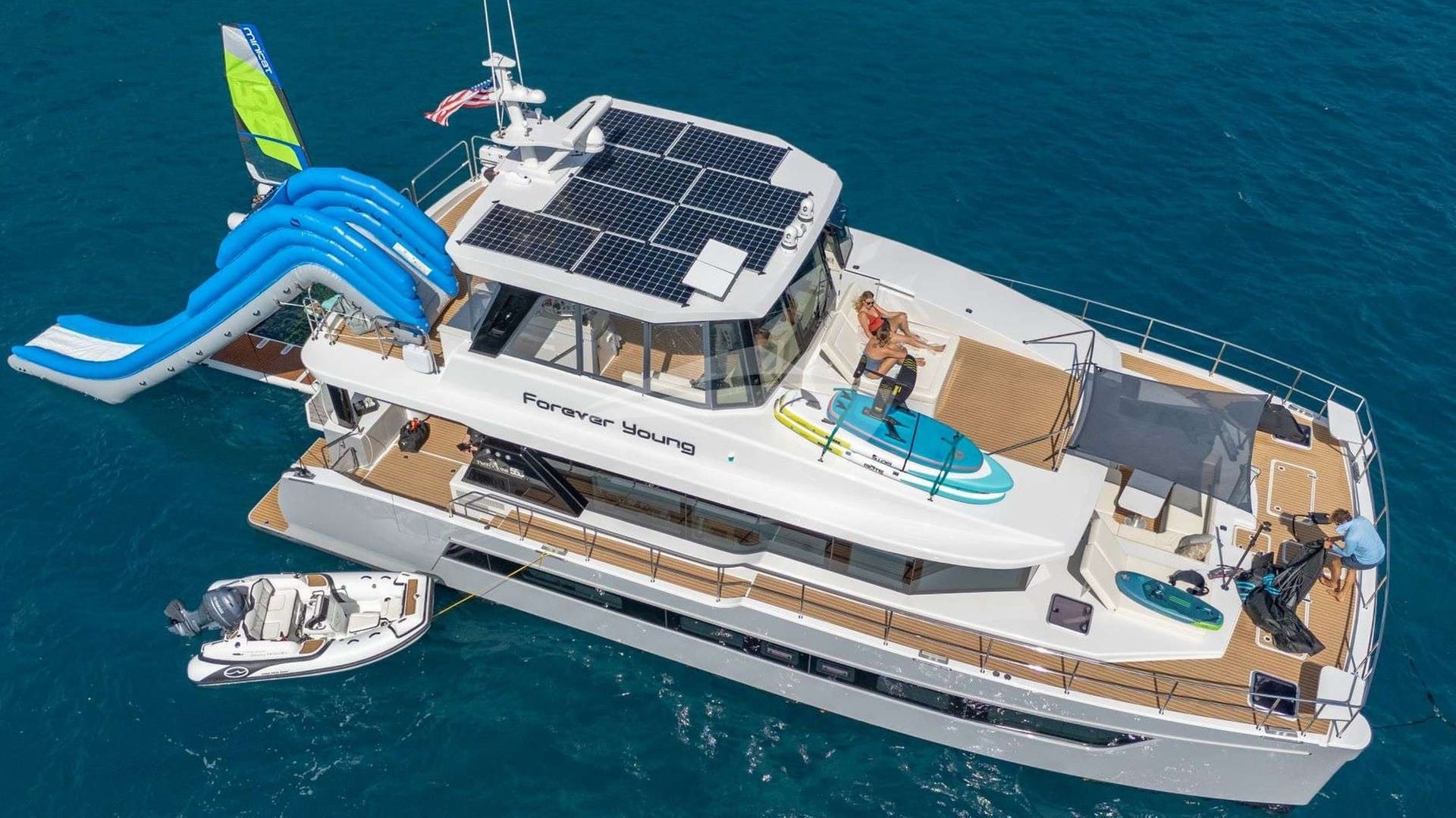 Aerial View of Water Toys