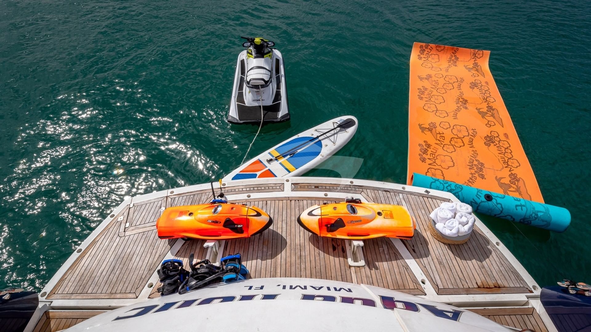 Swim Platform and Water Toys