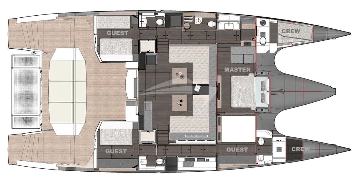 SEGUNDO VIENTO deck layout