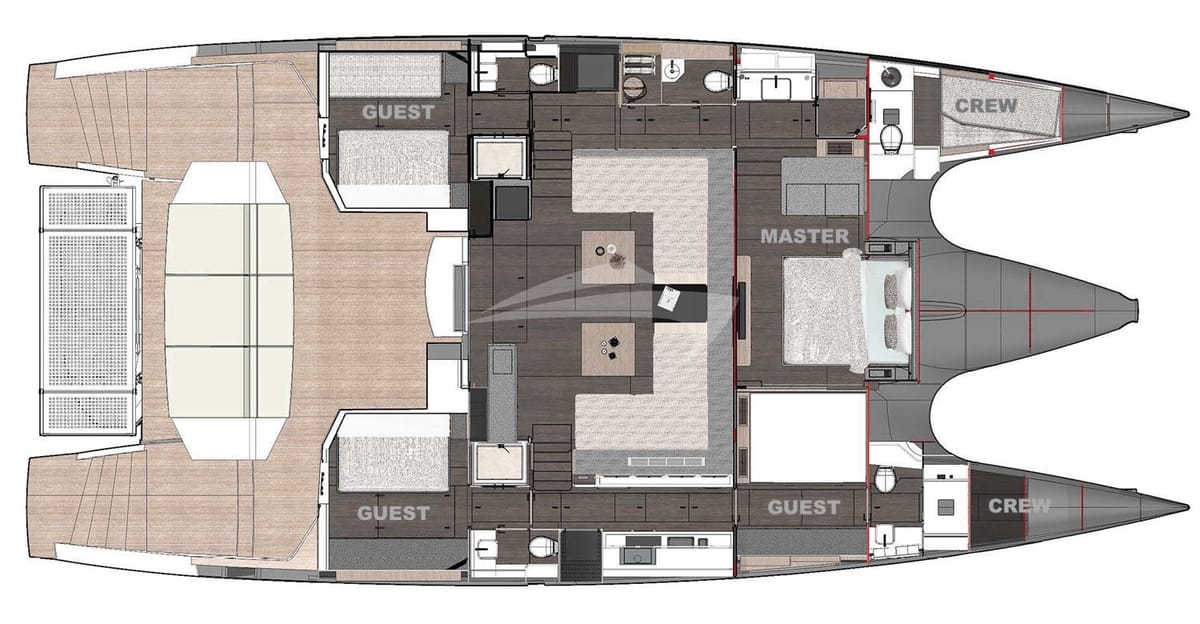 SEGUNDO VIENTO Deck Plan