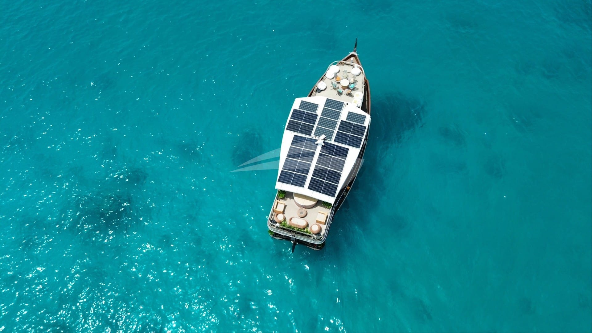 Atoll Villa view from a Drone