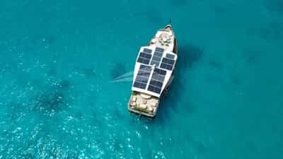 Atoll Villa view from a Drone