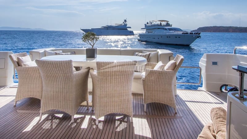 Motor Yacht Amoraki Aft Deck