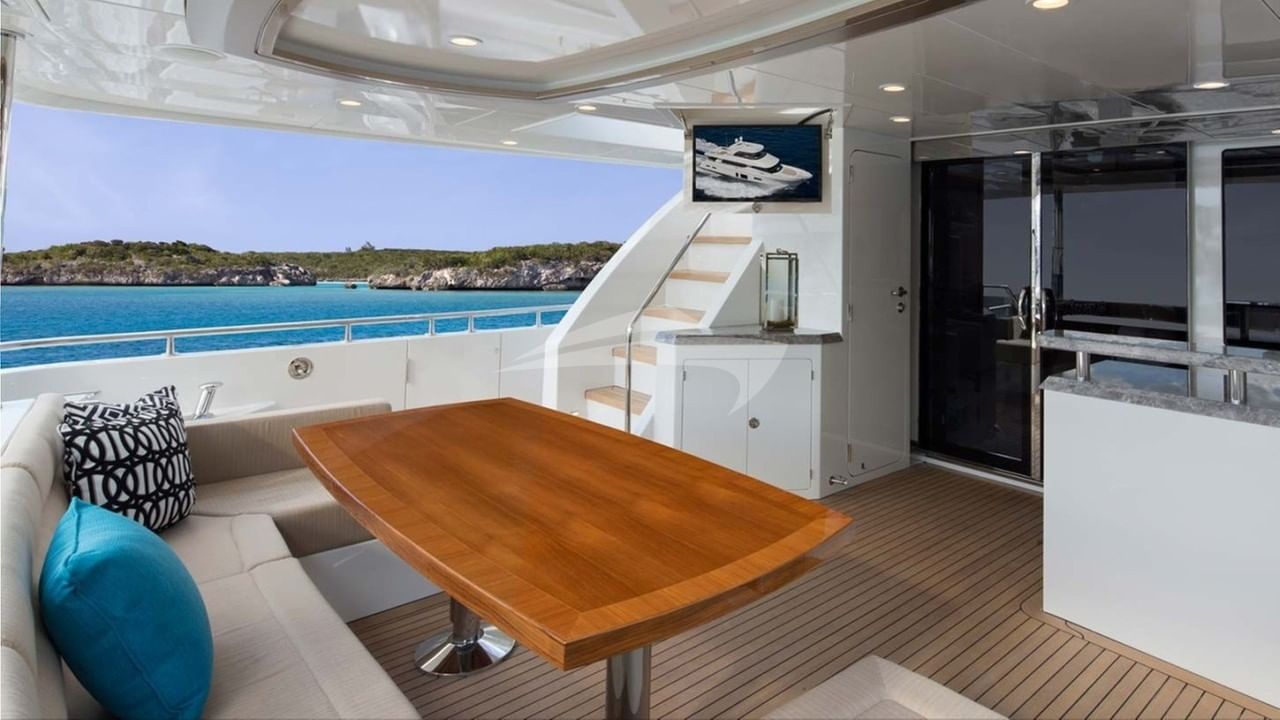Aft Deck with TV