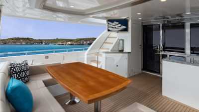 Aft Deck with TV
