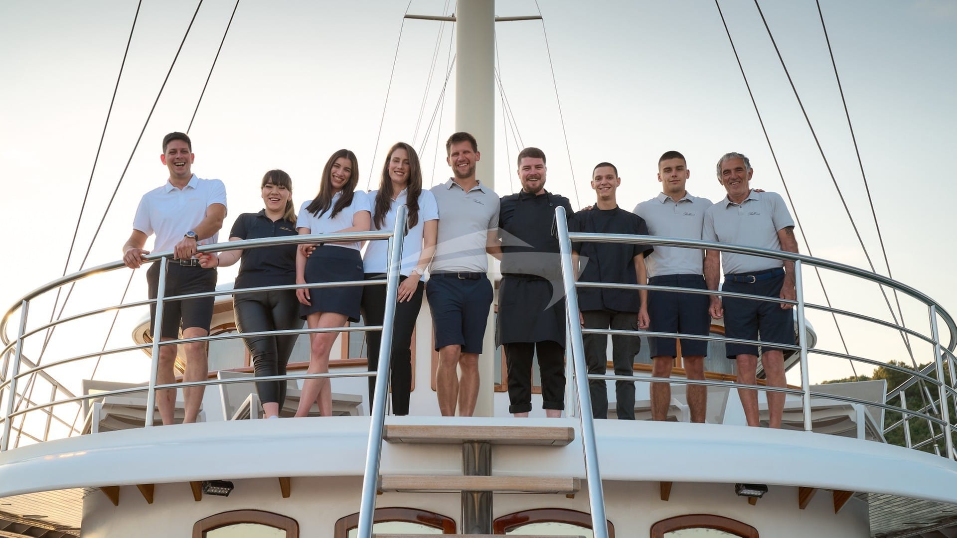 Luxury charter yacht crew for BELLEZZA