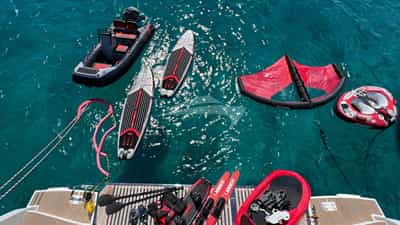 Charter Yacht VIENNA - Endless lineup of included toys and sports equipments