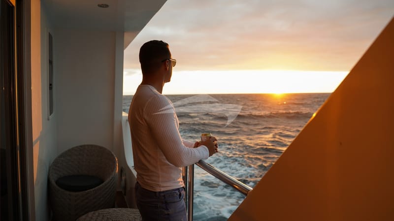 Balcony sunset