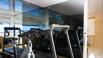 Master stateroom adjoining gym