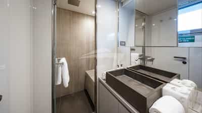 Twin stateroom is en suite