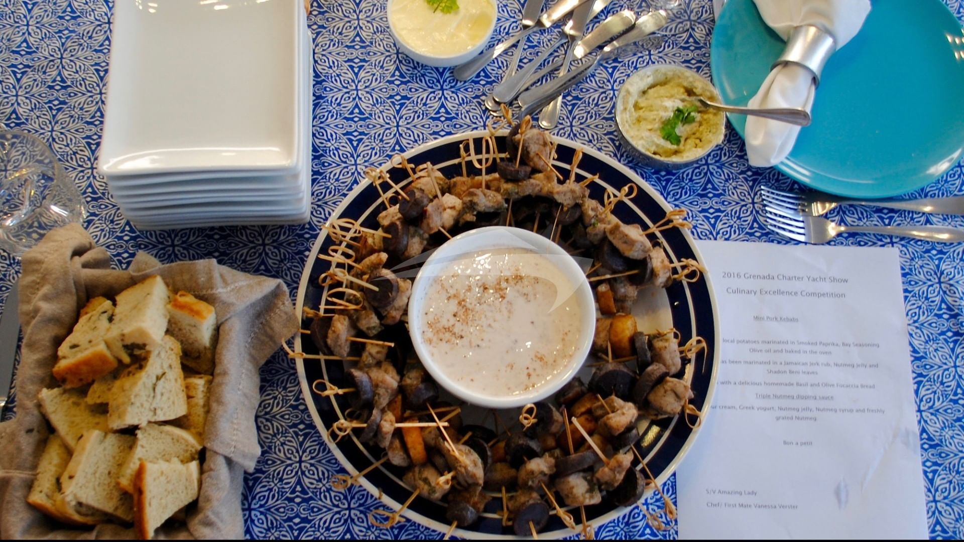 Tasty snacks from the galley