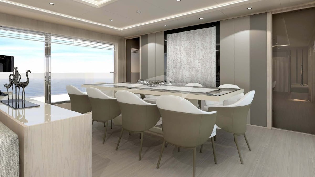 Main deck dining area Main deck dining area