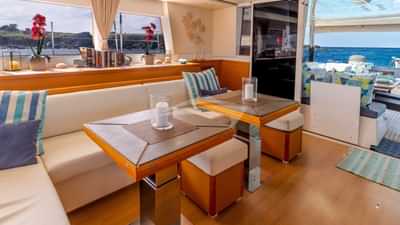 Saloon tables and seating