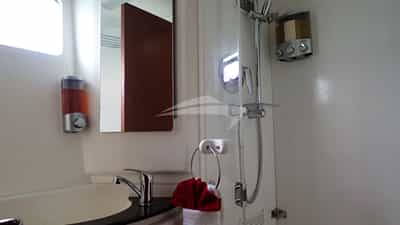 Each cabin has private toilet with separate shower stall