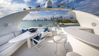 Flybridge, view aft