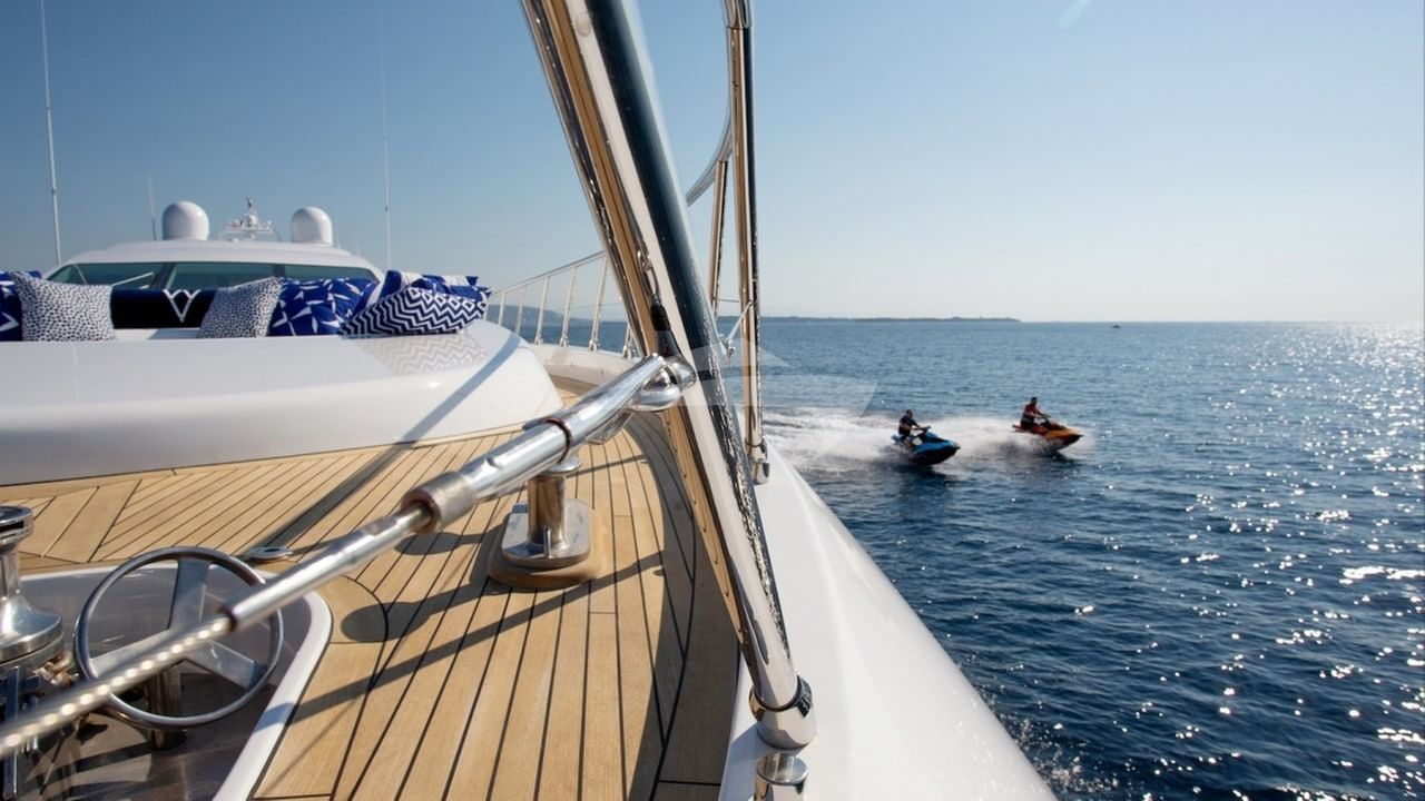 Taking out the jet skis