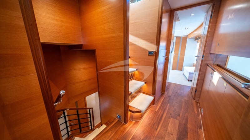 Companion way from salon