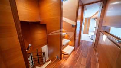 Companion way from salon