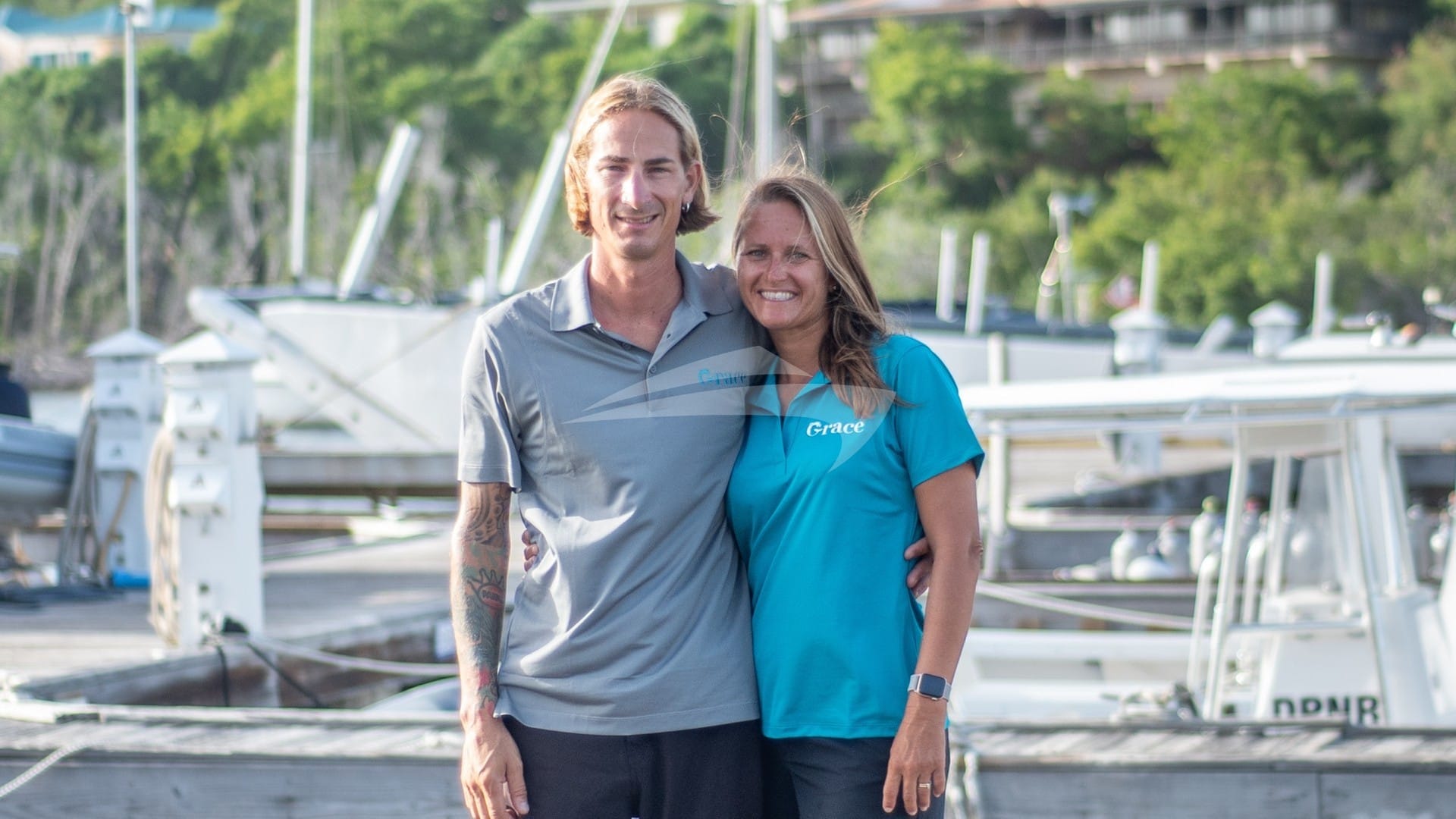 Luxury charter yacht crew for GRACE