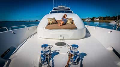 Sun Pads on Bow