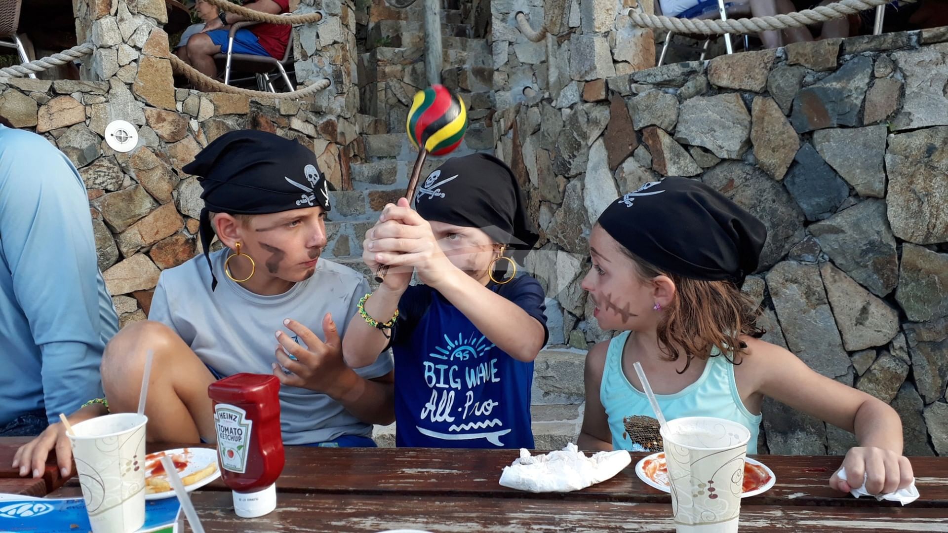 Kids enjoying fun times on Vision to celebrate Pirate Day