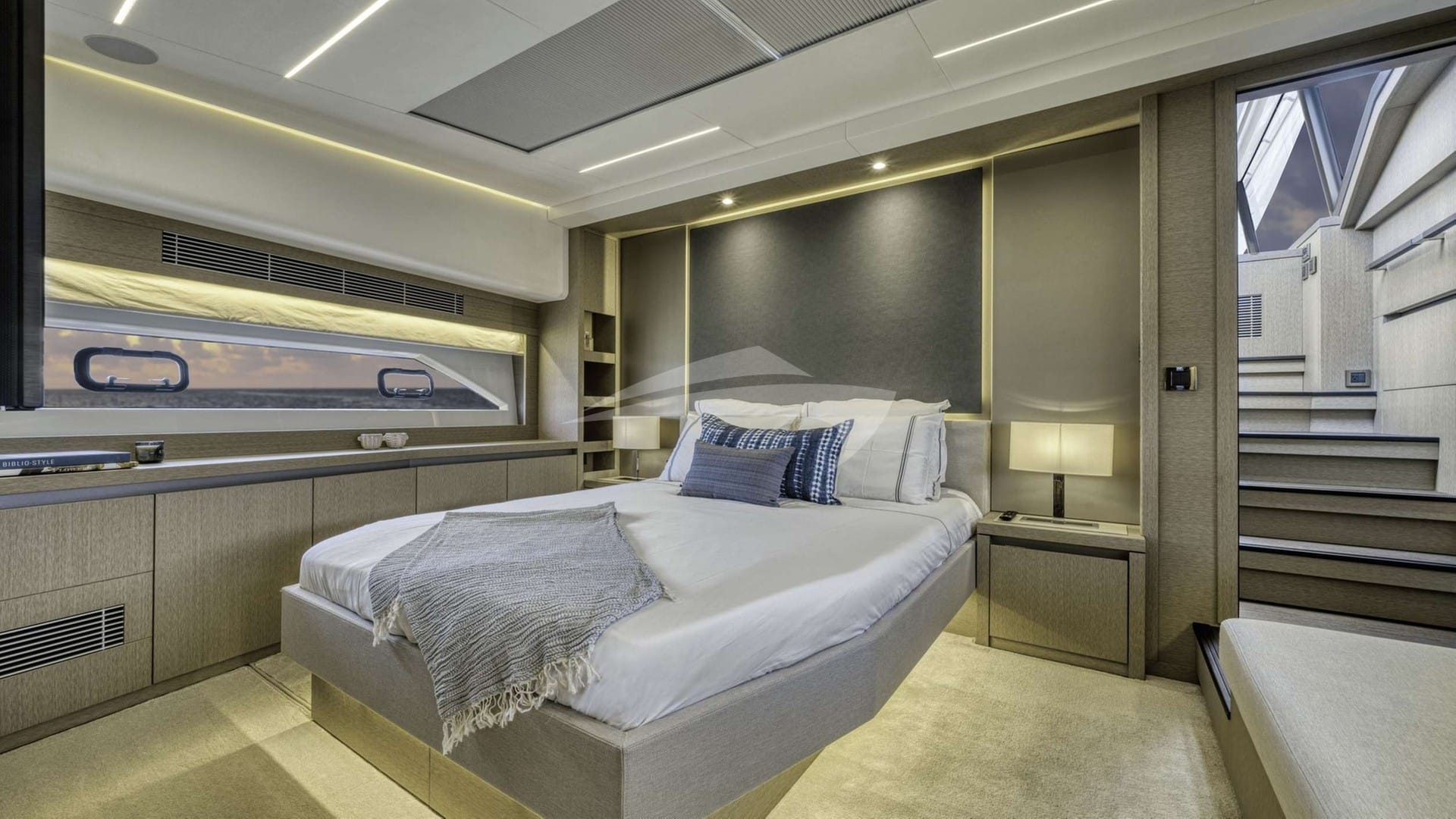 Master cabin on Prestige 690