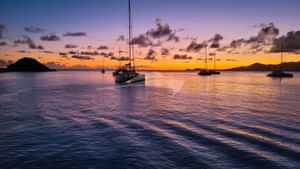 Sunset in the Caribbean