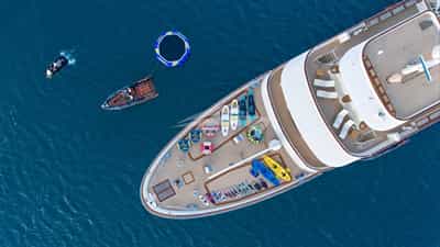 Aerial with toys