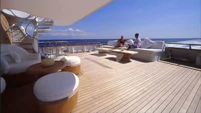 Deck space and seating