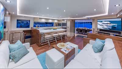 Saloon and galley