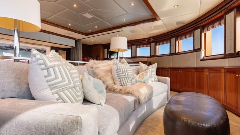 Ocean Club Master Stateroom split level lounge with panoramic views- photo credit Ocean Air Media