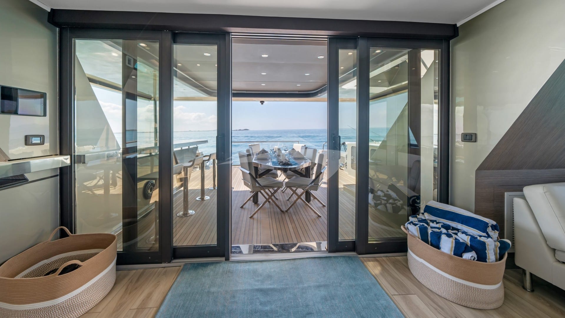 View of Aft Deck from Saloon